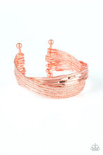 Load image into Gallery viewer, Paparazzi's See a Pattern? - Copper bracelet
