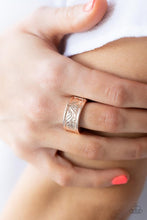 Load image into Gallery viewer, Paparazzi's Billowy Bands - Rose Gold ring
