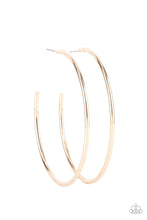 Load image into Gallery viewer, Paparazzi's Mega Metro - Gold hoop earrings
