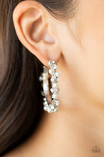 Load image into Gallery viewer, Paparazzi's Let There Be SOCIALITE - White Pearl hoop earrings (Life of the Party)
