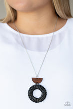 Load image into Gallery viewer, Paparazzi's Homespun Stylist - Black Urban necklace
