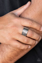 Load image into Gallery viewer, Paparazzi's Legendary Lineup - Silver Men ring
