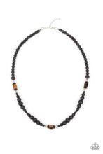 Load image into Gallery viewer, Paparazzi's Stone Synchrony - Brown Men Urban necklace
