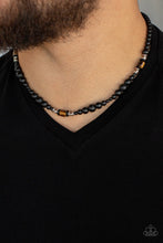 Load image into Gallery viewer, Paparazzi's Stone Synchrony - Brown Men Urban necklace
