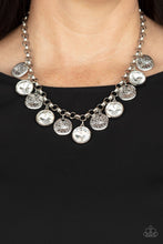 Load image into Gallery viewer, Paparazzi's Spot On Sparkle - White necklace
