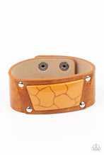 Load image into Gallery viewer, Paparazzi's Geo Glamper - Brown Acrylic bracelet
