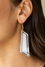 Load image into Gallery viewer, Paparazzi's The Final Cut - Gold earrings

