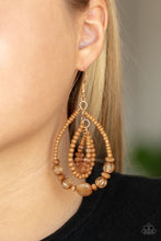 Load image into Gallery viewer, Paparazzi's Prana Party - Brown Seed Beads earrings

