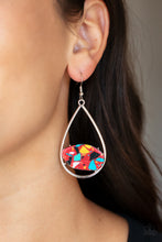 Load image into Gallery viewer, Paparazzi's Tropical Terrazzo - Red earrings
