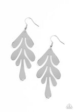 Load image into Gallery viewer, Paparazzi's A FROND Farewell - Silver earrings
