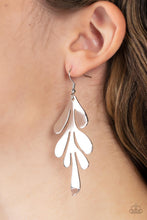 Load image into Gallery viewer, Paparazzi's A FROND Farewell - Silver earrings
