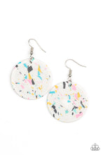 Load image into Gallery viewer, Paparazzi's Tenaciously Terrazzo - White earrings
