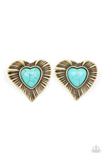 Load image into Gallery viewer, Paparazzi's Rustic Romance - Brass earrings
