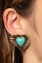 Load image into Gallery viewer, Paparazzi's Rustic Romance - Brass earrings

