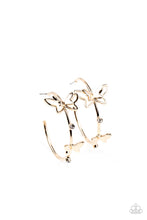 Load image into Gallery viewer, Paparazzi's Full Out Flutter - Gold hoop earrings
