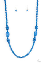 Load image into Gallery viewer, Paparazzi's Tropical Tourists - Blue Acylic necklace
