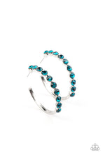 Load image into Gallery viewer, Paparazzi's Photo Finish - Blue hoop earrings
