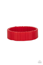 Load image into Gallery viewer, Paparazzi's In Plain SIGHTSEER - Red Acrylic bracelet
