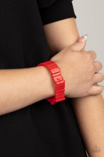 Load image into Gallery viewer, Paparazzi's In Plain SIGHTSEER - Red Acrylic bracelet
