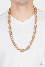 Load image into Gallery viewer, Paparazzi's Custom Couture - Gold Men Urban necklace

