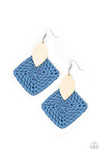 Load image into Gallery viewer, Paparazzi's Sabbatical WEAVE - Blue earrings
