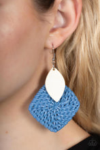 Load image into Gallery viewer, Paparazzi's Sabbatical WEAVE - Blue earrings
