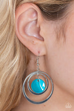 Load image into Gallery viewer, Paparazzi's Mai Tai Tango - Blue hoop earrings
