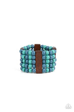 Load image into Gallery viewer, Paparazzi's Island Soul - Blue Wood bracelet
