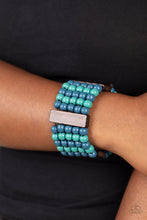 Load image into Gallery viewer, Paparazzi's Island Soul - Blue Wood bracelet
