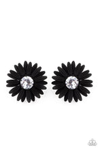 Load image into Gallery viewer, Paparazzi's Sunshiny DAIS-y - Black post earrings
