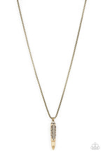 Load image into Gallery viewer, Paparazzi's Mysterious Marksman - Brass Urban Men necklace
