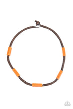 Load image into Gallery viewer, Paparazzi's Tropical Tycoon - Orange Urban Men necklace
