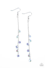 Load image into Gallery viewer, Paparazzi's Extended Eloquence - Blue Iridescent earrings
