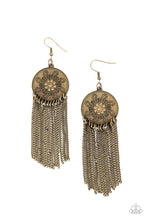 Load image into Gallery viewer, Paparazzi's Fringe Control - Brass earrings
