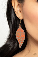 Load image into Gallery viewer, Paparazzi's Leafy Luxury - Orange earrings
