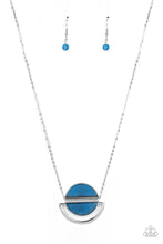 Load image into Gallery viewer, Paparazzi's Ethereal Eclipse - Blue Acrylic necklace
