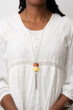 Load image into Gallery viewer, Paparazzi's Reel It In - Yellow Wood Acrylic necklace
