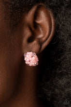 Load image into Gallery viewer, Paparazzi's Bunches of Bubbly - Pink pearl post earrings
