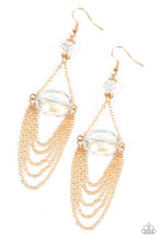 Load image into Gallery viewer, Paparazzi's Ethereally Extravagant - Gold Iridescent earrings
