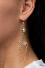 Load image into Gallery viewer, Paparazzi's Ethereally Extravagant - Gold Iridescent earrings

