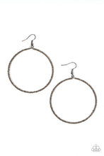 Load image into Gallery viewer, Paparazzi's Basically Beaded - Black hoop Seed Bead earrings
