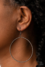 Load image into Gallery viewer, Paparazzi's Basically Beaded - Black hoop Seed Bead earrings
