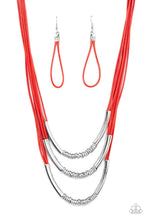 Load image into Gallery viewer, Paparazzi's Mechanical Mania - Red Urban necklace

