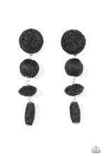 Load image into Gallery viewer, Paparazzi's Twine Tango - Black earrings
