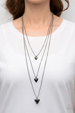 Load image into Gallery viewer, Paparazzi's Follow the LUSTER - Black Iridescent necklace

