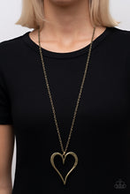 Load image into Gallery viewer, Paparazzi's Hopelessly in Love - Brass necklace
