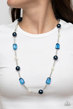 Load image into Gallery viewer, Paparazzi's A-List Apparel - Blue and Pearl Necklace
