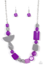 Load image into Gallery viewer, Paparazzi's Tranquil Trendsetter - Purple Acrylic necklace
