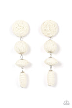 Load image into Gallery viewer, Paparazzi's Twine Tango - White post Earrings
