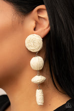 Load image into Gallery viewer, Paparazzi's Twine Tango - White post Earrings
